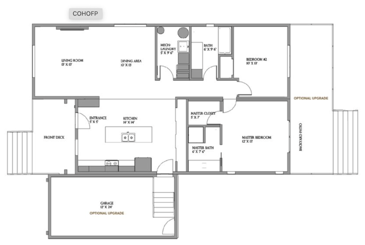 Official Coho floor plan